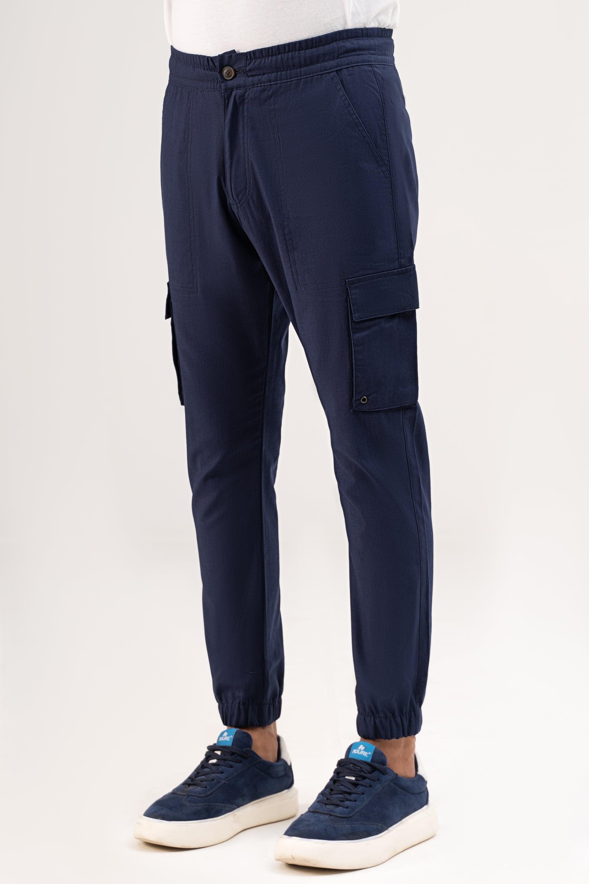 LINEN CARGO JOGGER TROUSER NAVY, BOTTOMWEAR, CHARCOAL, MODJEN FOR THE  MODERN GENERATION