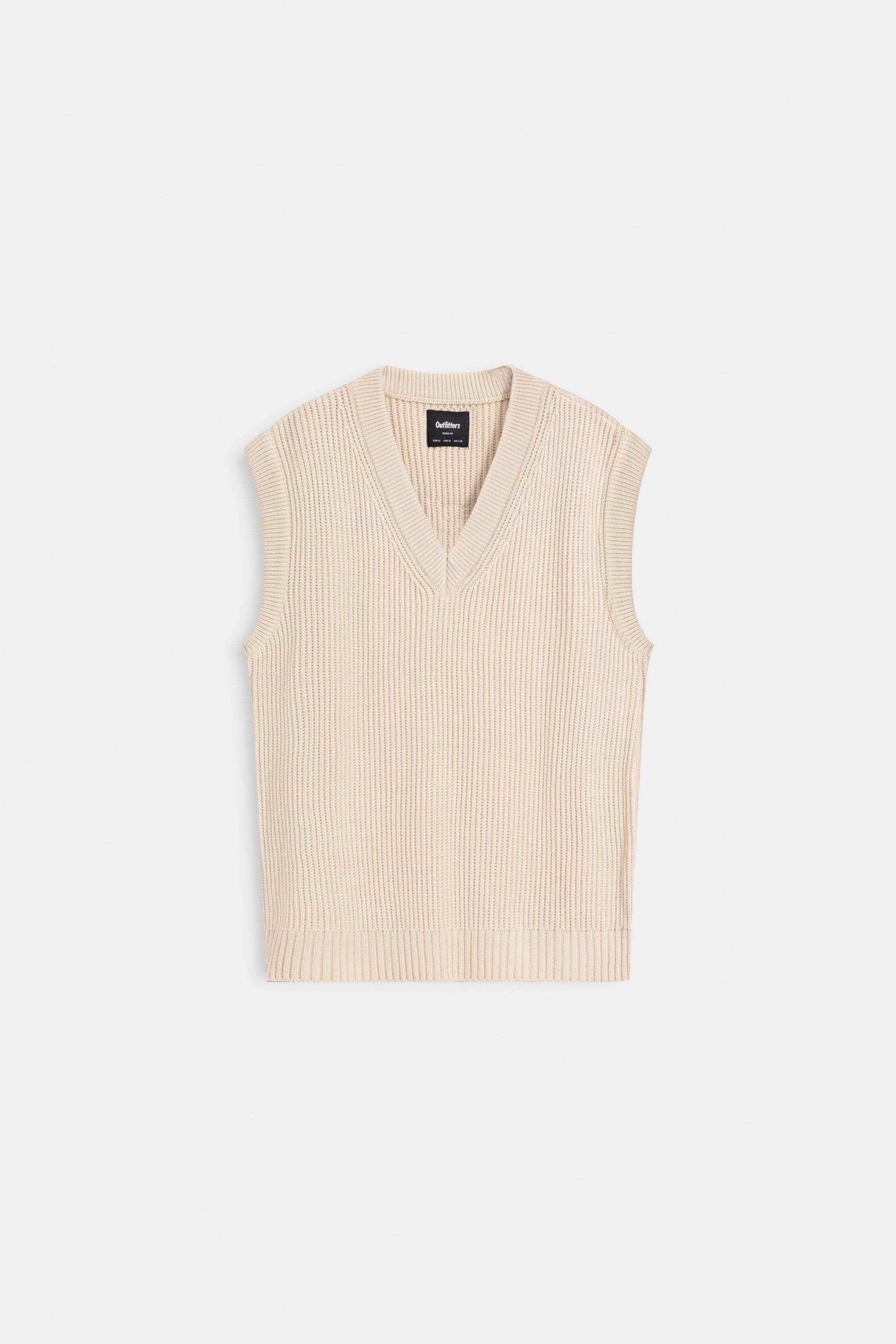 Ribbed sleeveless sweater – Outfitters