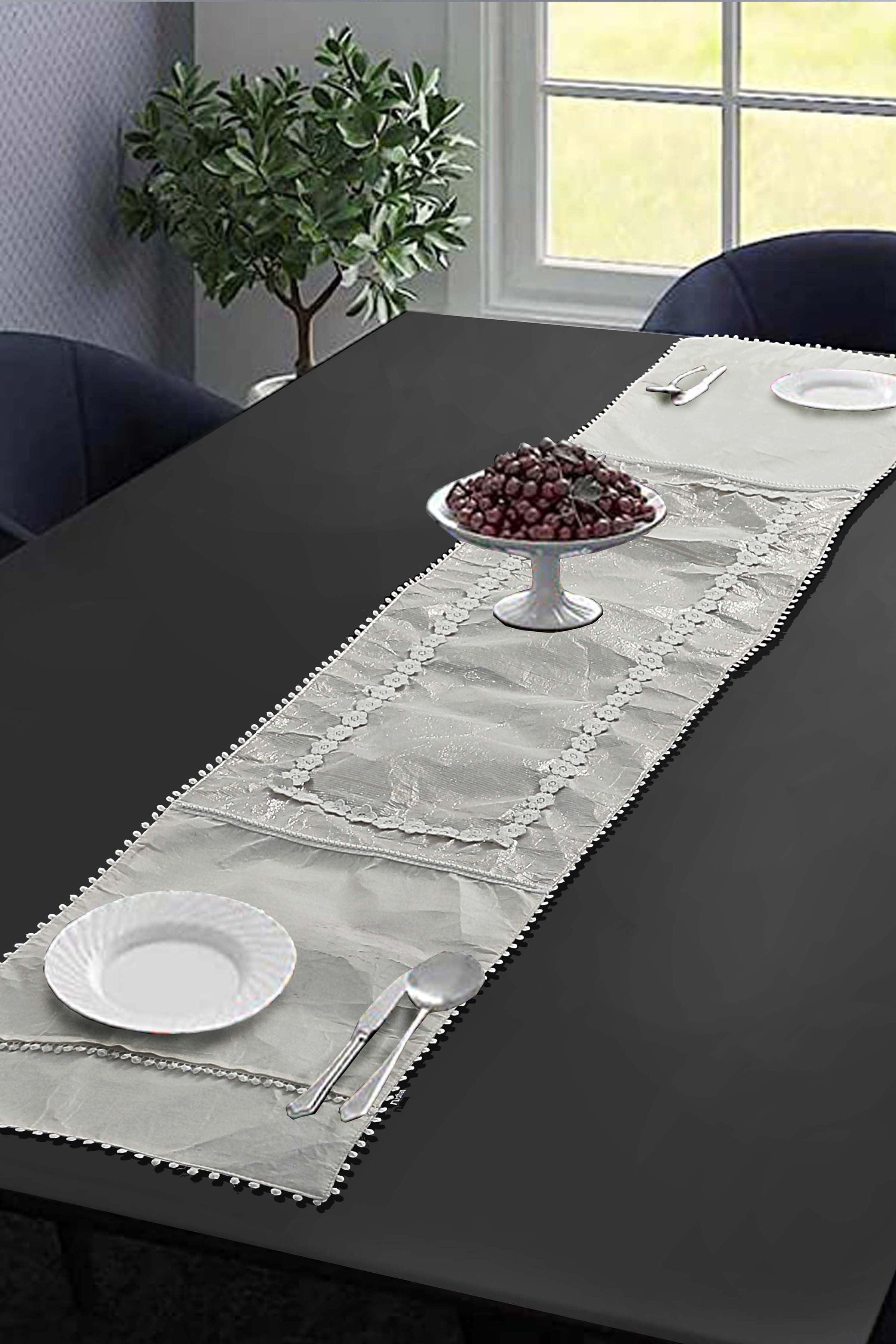 MOTHER OF PEARL TABLE RUNNER 1 PIECE, UNDEFINED, NISHAT
