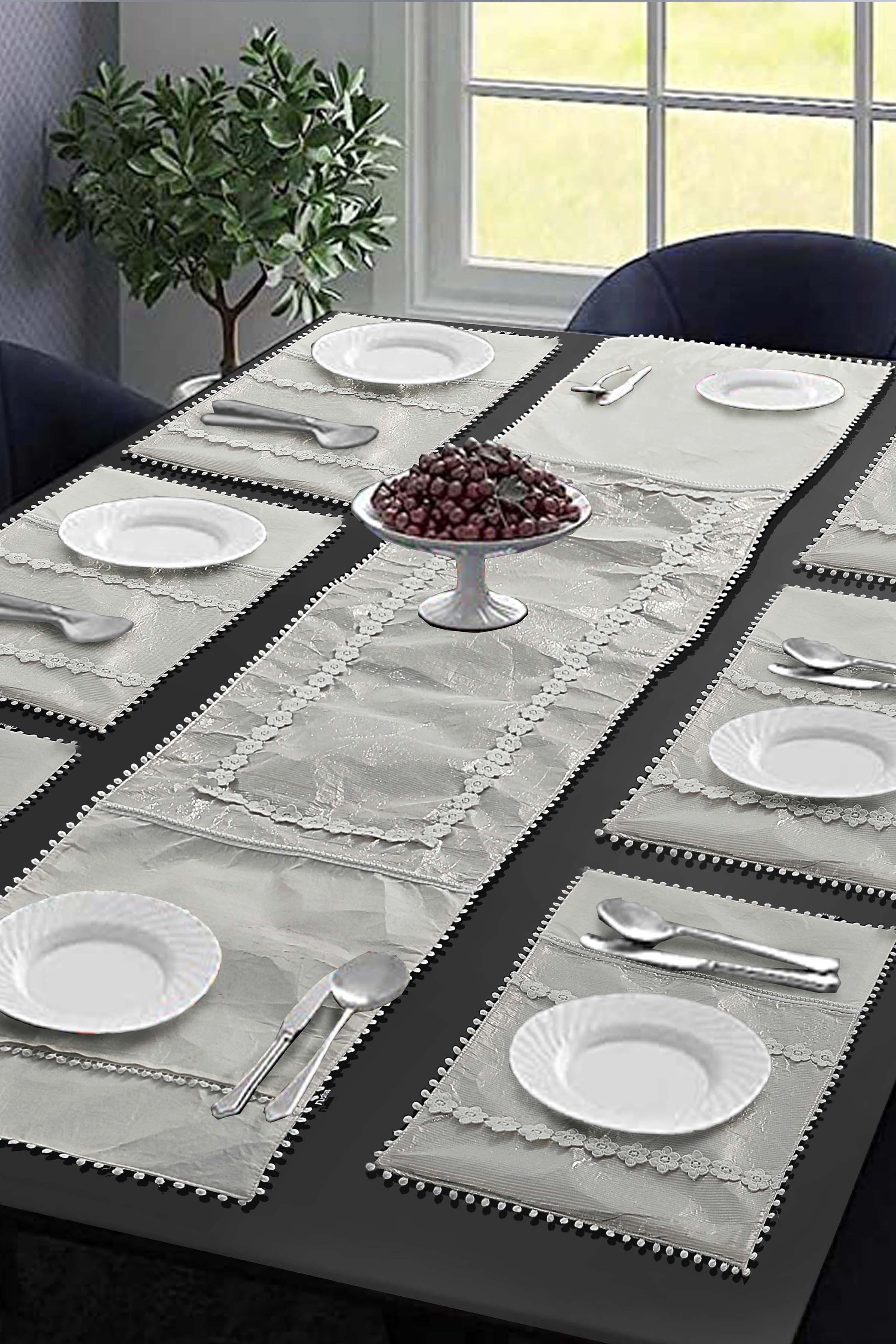MOTHER OF PEARL TABLE RUNNER SET 5 PIECE, UNDEFINED