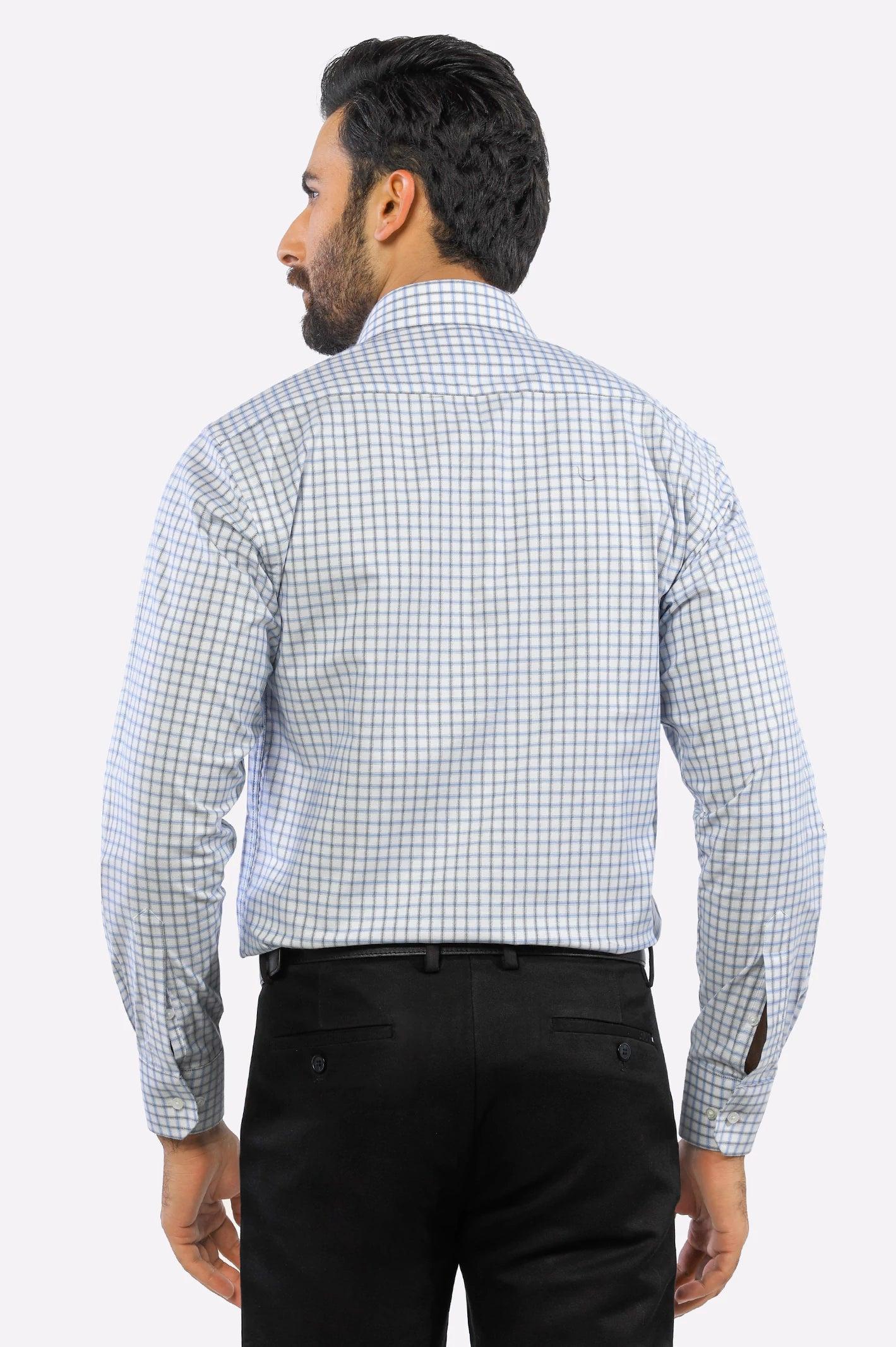 BLUE GRAPH CHECK FORMAL SHIRT | UNDEFINED | DINERS | MODJEN FOR THE MODERN  GENERATION | Modjen - For the modern Generation